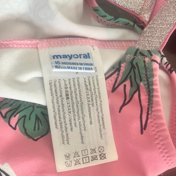 NWOT- Mayoral One Piece Swimsuit- Size - Picture 3 of 3